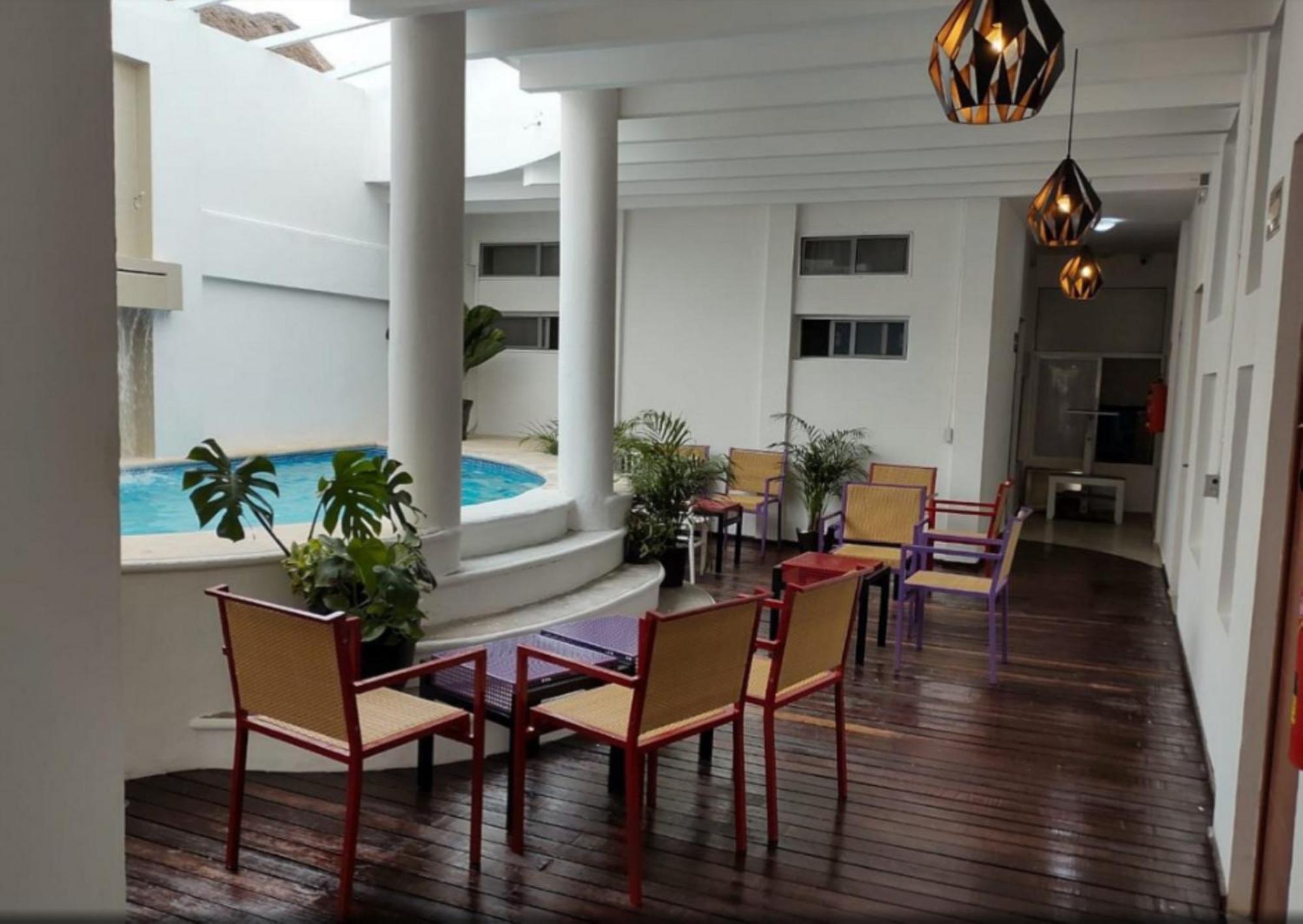 Hostal Del Mar Playa del Carmen Exteriör bild